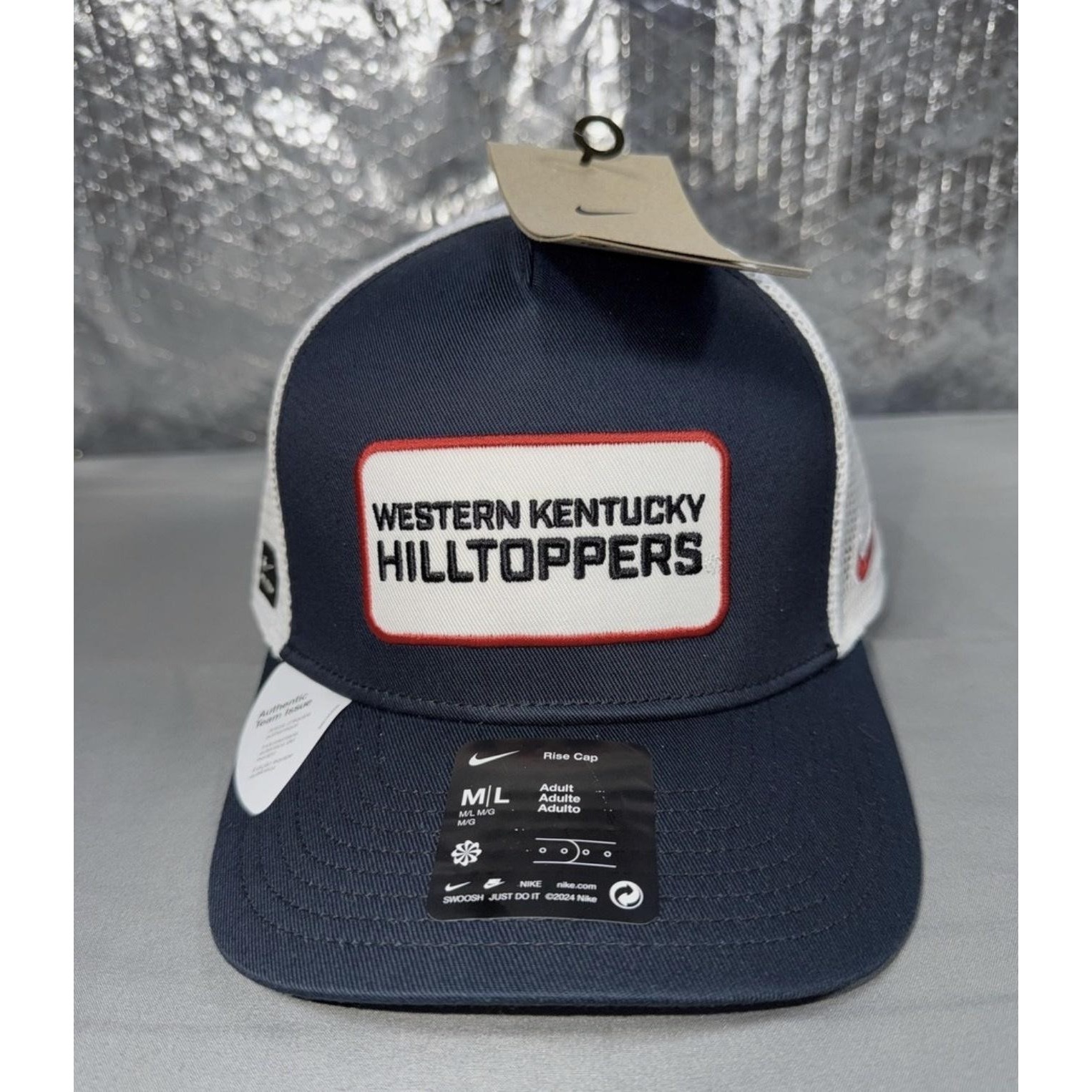 Western Kentucky Hilltoppers Hat Cap Snap Back Mens One Size Blue Ncaa Nike